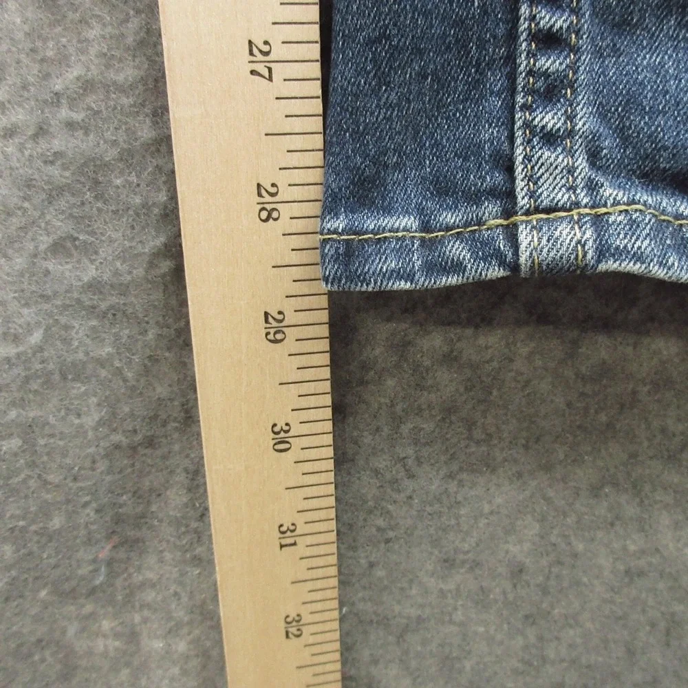 Hollister Epic Flex Men's Skinny Jeans Size 30x29 Blue Denim Cotton Distressed